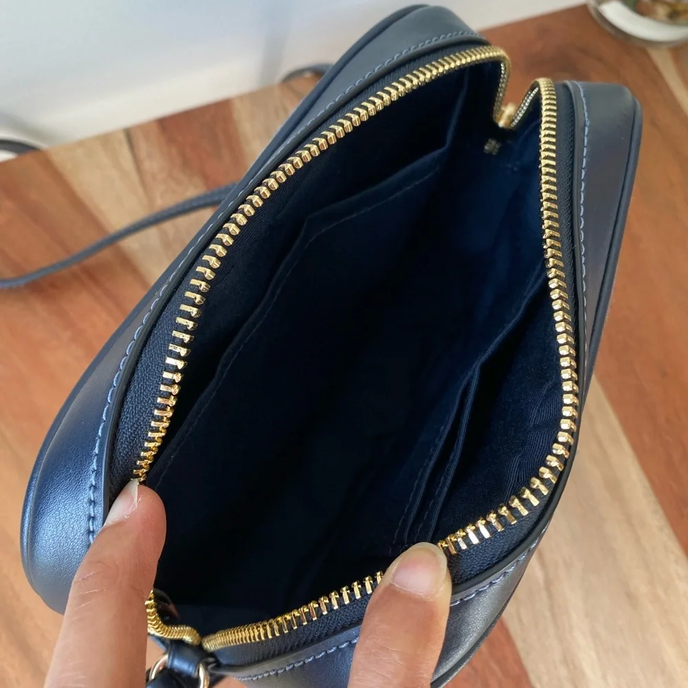 NWT COACH‎ MINI CAMERA BAG IN SIGNATURE JACQUARD WITH STRIPES